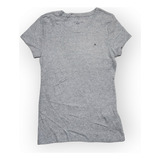 Playera Tommy Hilfiger Mediana De Mujer Gris Claro