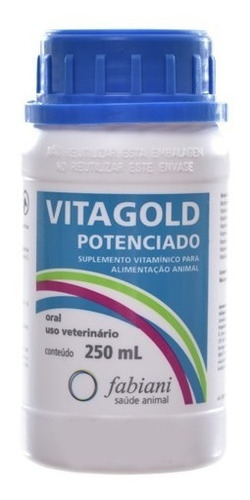 Vitagold Potenciado Suplemento Vitamínico Para Animais 250ml
