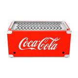 Churrasqueira Portatil Grande De Inox Coca Coca Vermelho