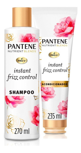  Kit Shampoo + Acondicionador Pantene Instant Frizz Control