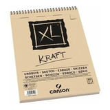 Bloco De Papel Canson Kraft Xl A4 90g/m² C/60 Folhas