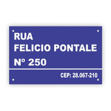 Placa De Rua Endereço Para Estrada, Sítio, Chácara, 40x60cm