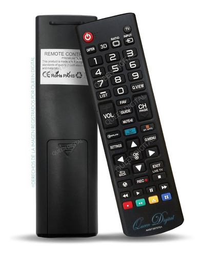 Control Remoto Para LG Smart Tv My Apps Lf5950 Uf7700 Uh6500