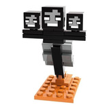 Boneco Minifigure Blocos De Montar Wither Minecraft Quantidade De Peças 10