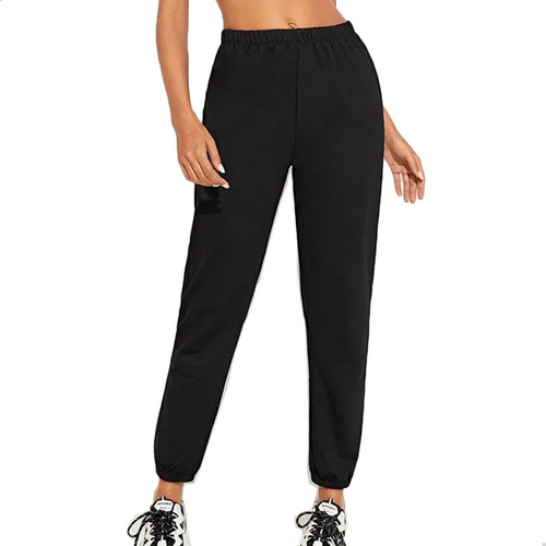 Pantalones Deportivos Mujer Jogger Con Bolsillos Casual Gym