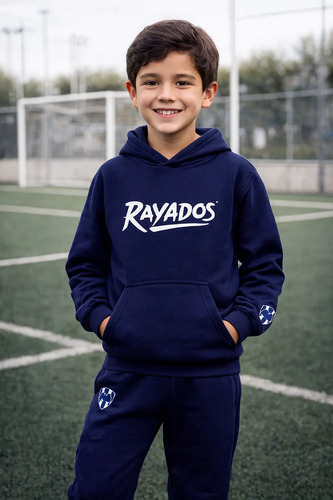 Conjunto Infantil Rayados Monterrey Sudadera Y Pants