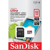 Cartão De Memoria Microsd Classe 10 32gb Original Sandisk