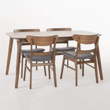 Gdfstudio Helen Mid-century - Juego De Comedor Moderno De 5.