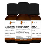 Óleo Corporal Hidratante De Amêndoas Doce Puro 30ml Kit C/ 3