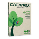 Papel Sulfite A4 Reciclado Chamex Eco 75g 10 Pctx500 Fls