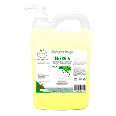 Aceite Para Masaje Relajante Herbal 4 Litros Con Dosificador