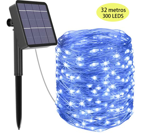 Luces Para Jardin Solares 32 M 300 Led Tiras De Led