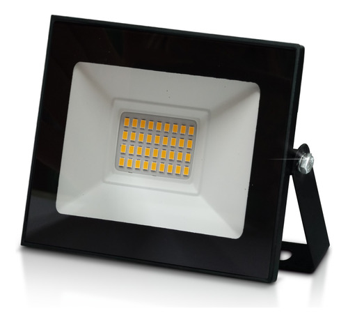 Reflector Led 30w Bajo Consumo Exterior Aluminio Luz Calida