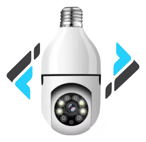 Camera Ip Giratoria 360° Wifi Lampada Segurança Externa Hd