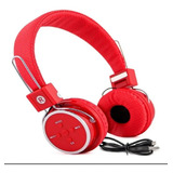 Fone Bluetooth P2 Fm Sd Headphone Headset Kp-367 Vermelho