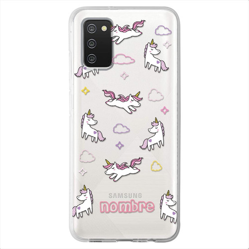 Funda Para Samsung Galaxy Unicornio Personalizada Tu Nombre