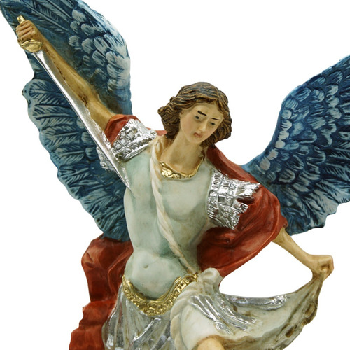 Estatua San Miguel Arcangel Angel Imagen Italiana C/garantia