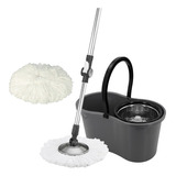 Balde Mop Esfregão 360 Cesto Inox 9l Limpeza