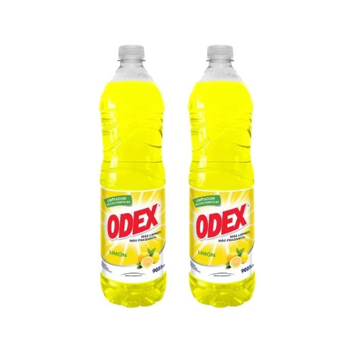 Limpia Piso Liquido Aroma Limón 900ml Odex Pack X2u