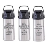 Garrafa Térmica 1,3 L Inox 3 Un Personalizada Café Água Leit