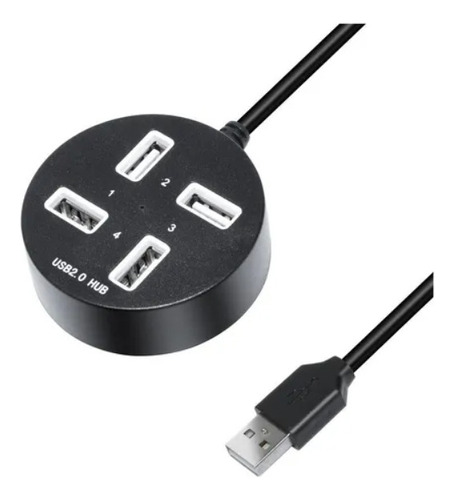 Splitter Hub Usb X4  Alargador  Usb 3.00, 1.2 Mts Circular