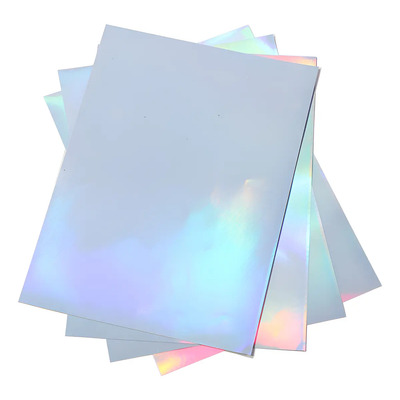 22 Hojas De Papel Adhesivo Holográfico Imprimible En Tamaño
