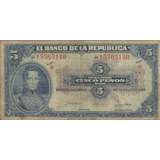 Colombia 5 Pesos Oro 20 Julio 1942