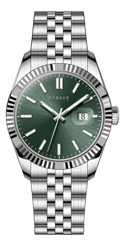 Reloj Feraud Hombre Verde Calendario Moderno F5541gslv