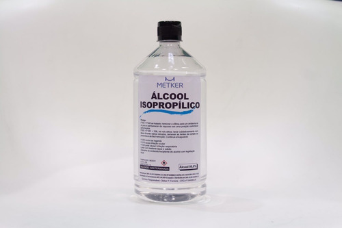 Álcool Isopropílico 1l Limpeza Computador Peças Metal Vidro