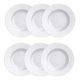 Set De 6 Platos Postre Tramontina Elena Porcelana 21 Cm