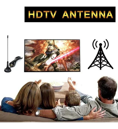 Mini Antena Para Tv Antiga Hdtv Vhf
