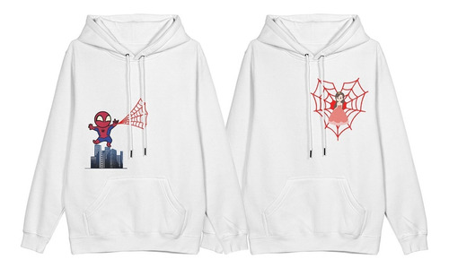 Sudadera Parejas Enamorados Amor Spiderman Araña Marvel