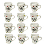 Xícaras Caneca 12un Dia Das Mães Porcelana Promoção Atacado