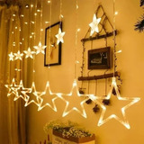 Navidad Luz Led Cascada Decorativo Estrella Adorno