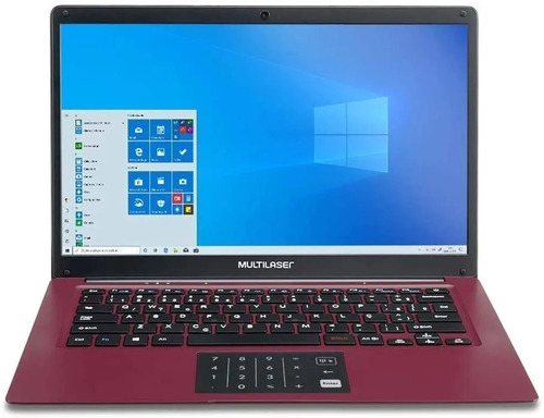 Notebook Legacy Cloud 2gb 32gb Win 10 Pol 14 Vermelho Pc133