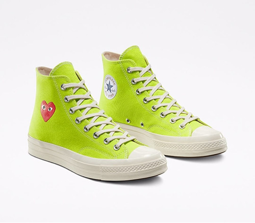 Tenis De Bota De Corazon Cdg Converse Original A08792c