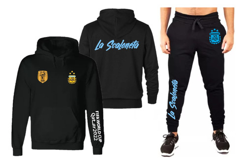 Conjunto Buzo+jogging-futbol-la Scaloneta Escudo Afa