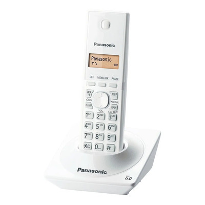Teléfono Inalámbrico Panasonic Kx-tg1711mew, Lcd Color Blanco | Meses sin interés