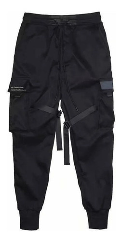 Pantalones Cargo Para Hombre Cintas Harem Joggers Streetwear