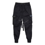 Pantalones Cargo Para Hombre Cintas Harem Joggers Streetwear