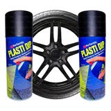 Pintura Plastidip X 2 Aerosoles Negros Mate Llantas Autos