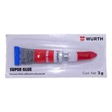 Adhesivo Instantáneo Super Glue Cianoacrilato 2g Wurth 