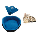 Cama Para Gato Pequeña + Cobija Térmica Mediana