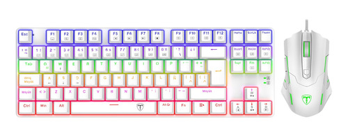 Combo T-dagger Advance Force White T-tgs005 Teclado + Mouse