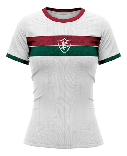 Camisa Fluminense Fc Stencil Feminina Licenciada Original