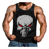 Musculosa Punisher Tela Premium Liviana Gimnasio Genetic