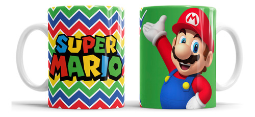 Kit Imprimible Plantillas Tazas Super Mario Sublimación M2