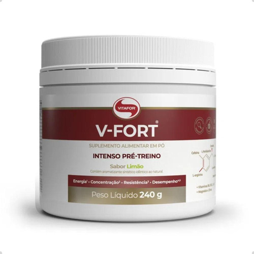V Fort Pre Workout Intenso Premium 240g Vitafor