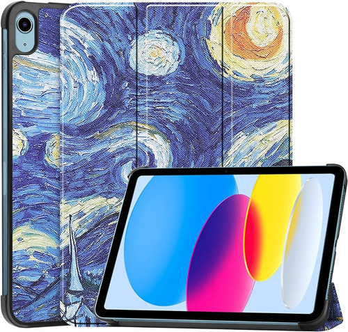 Funda Para iPad 10th 10a Gen 10.9 Smart Noche Estrellada