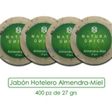 Jabón Hotelero Mayoreo Artesanal Almendra-miel 400 Pz - 27gr